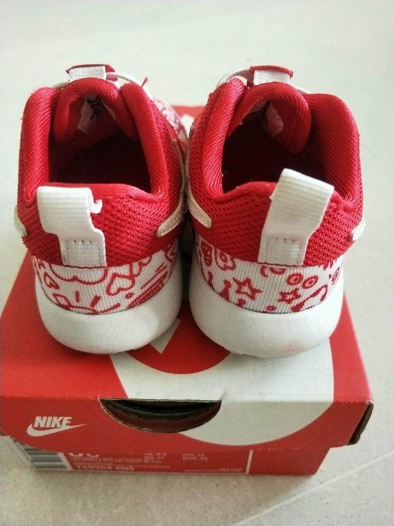 childrens red nike shoes