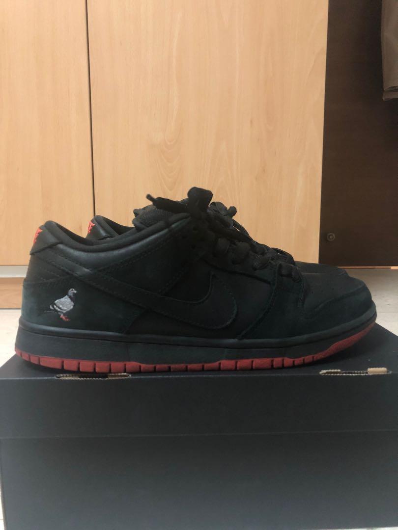 nike sb dunk low black pigeon