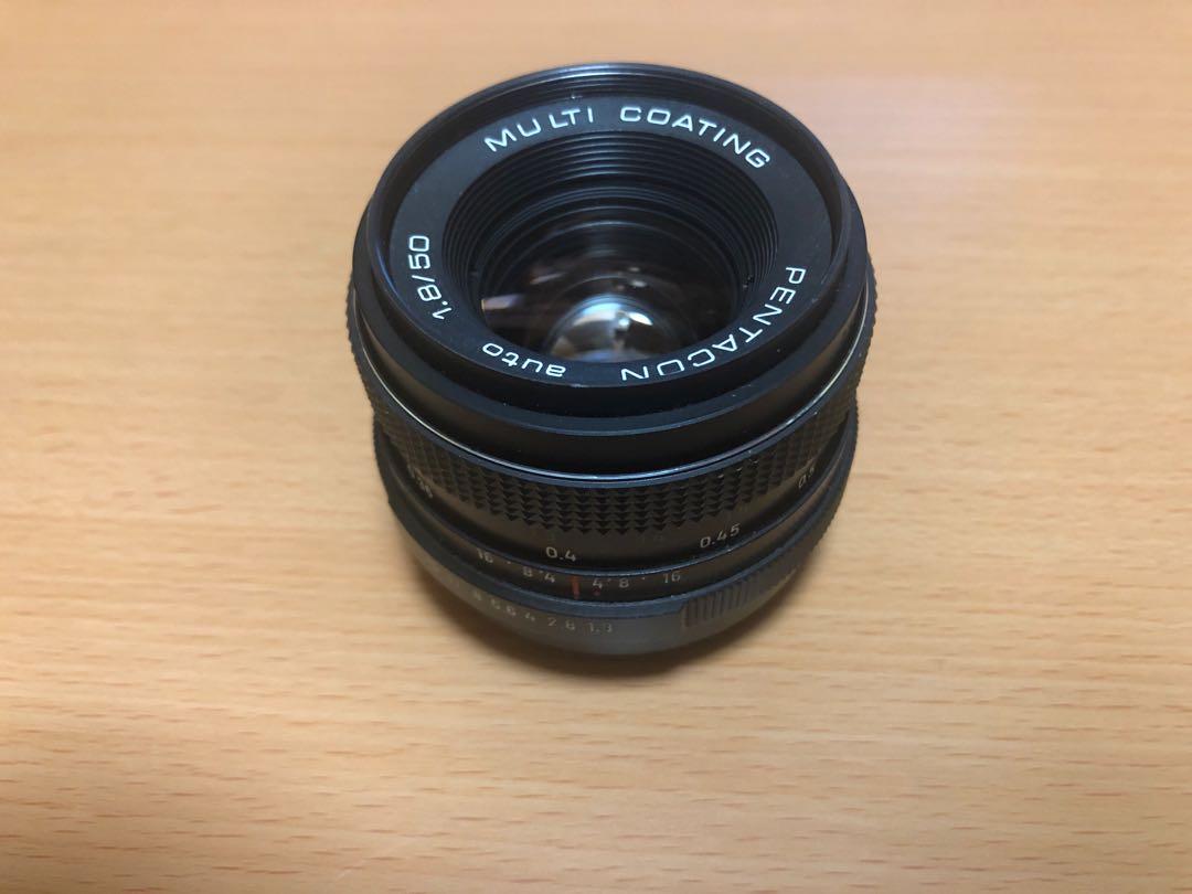 Pentacon Auto 50mm F1.8 M42, 攝影器材, 鏡頭及裝備- Carousell