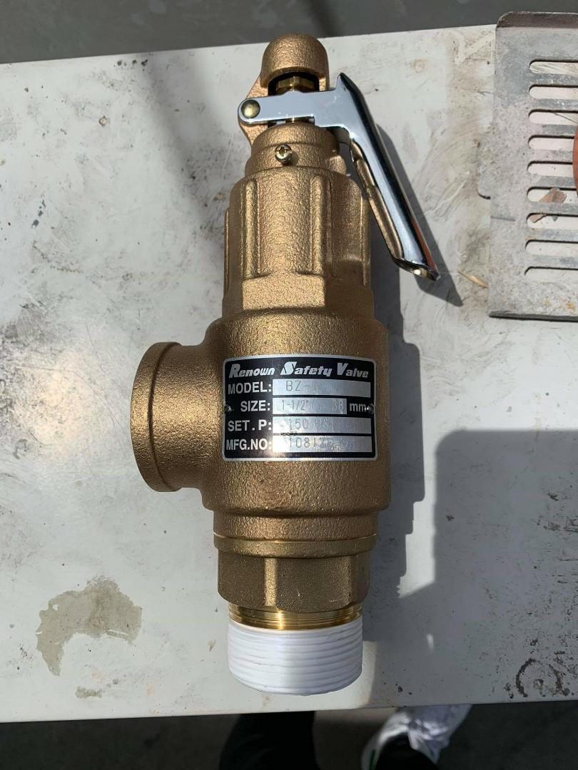 Pressure Relief Valve with Calibration Certificate, Commercial