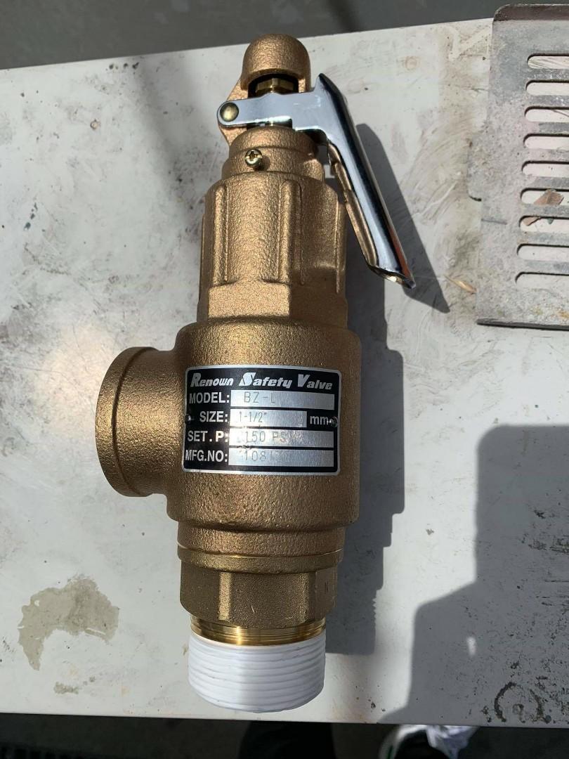 Pressure Relief Valve with Calibration Certificate, Commercial