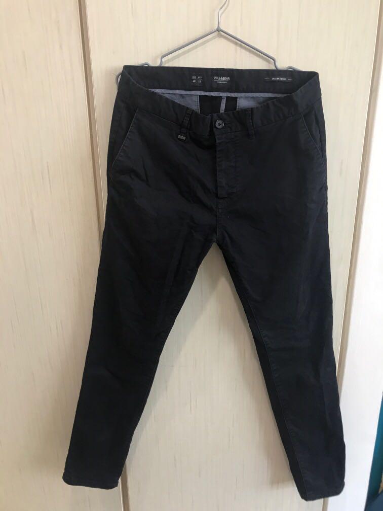 smart skinny black trousers