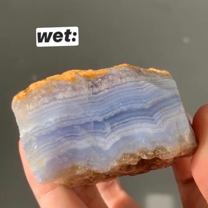 raw blue lace agate