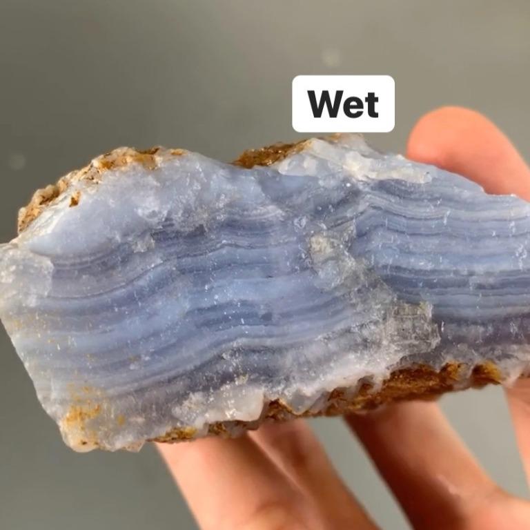 Raw blue lace agate for sale on sale