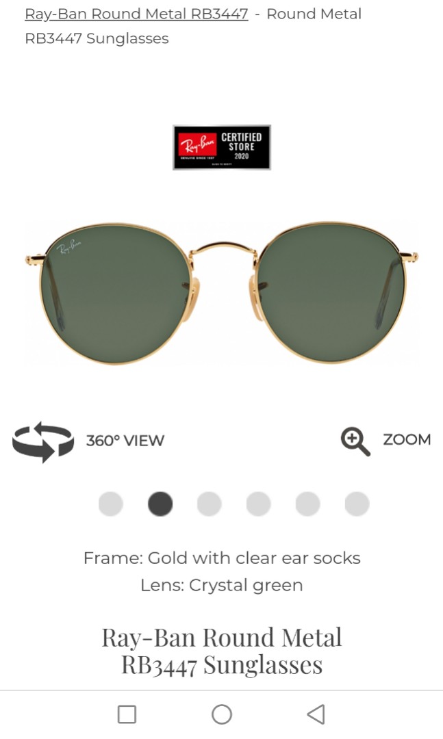 ray ban sunglasses metal frame