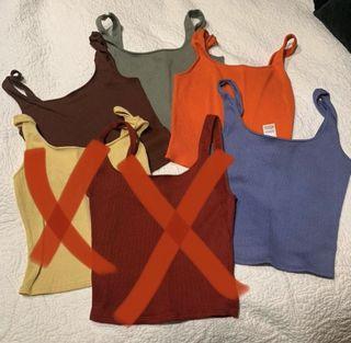 ribbed camis 6 for 40