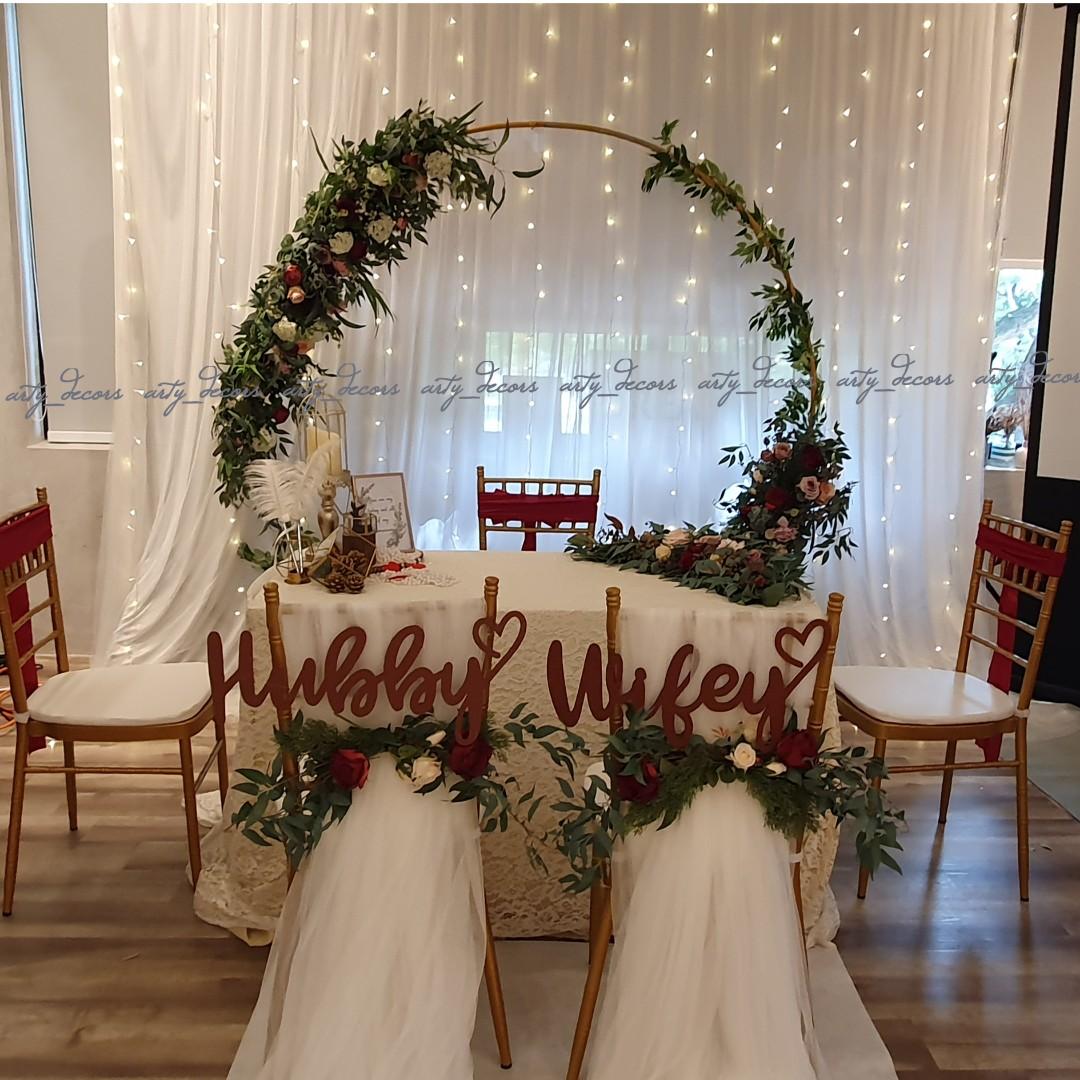 Solemnization table decor clearance