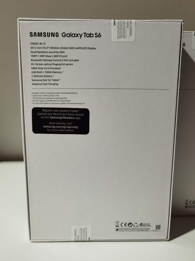 Samsung Tab S6 (sealed local set) Keyboard Book Cover $70