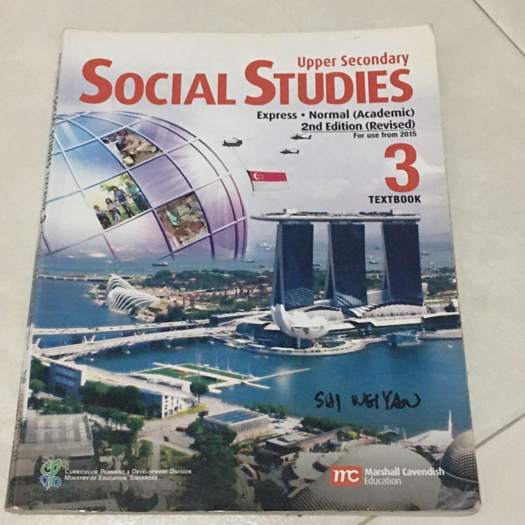 Sec 3/4/5 Social Studies Textbook Upper Secondary, Books & Stationery