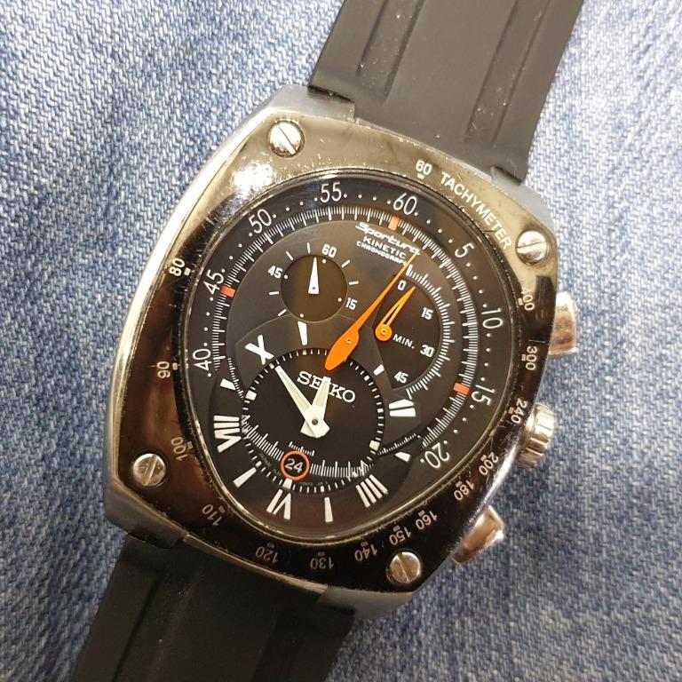 人気ブランド SEIKO スポーチュラ 7L22-0AE0 Leather メンズ