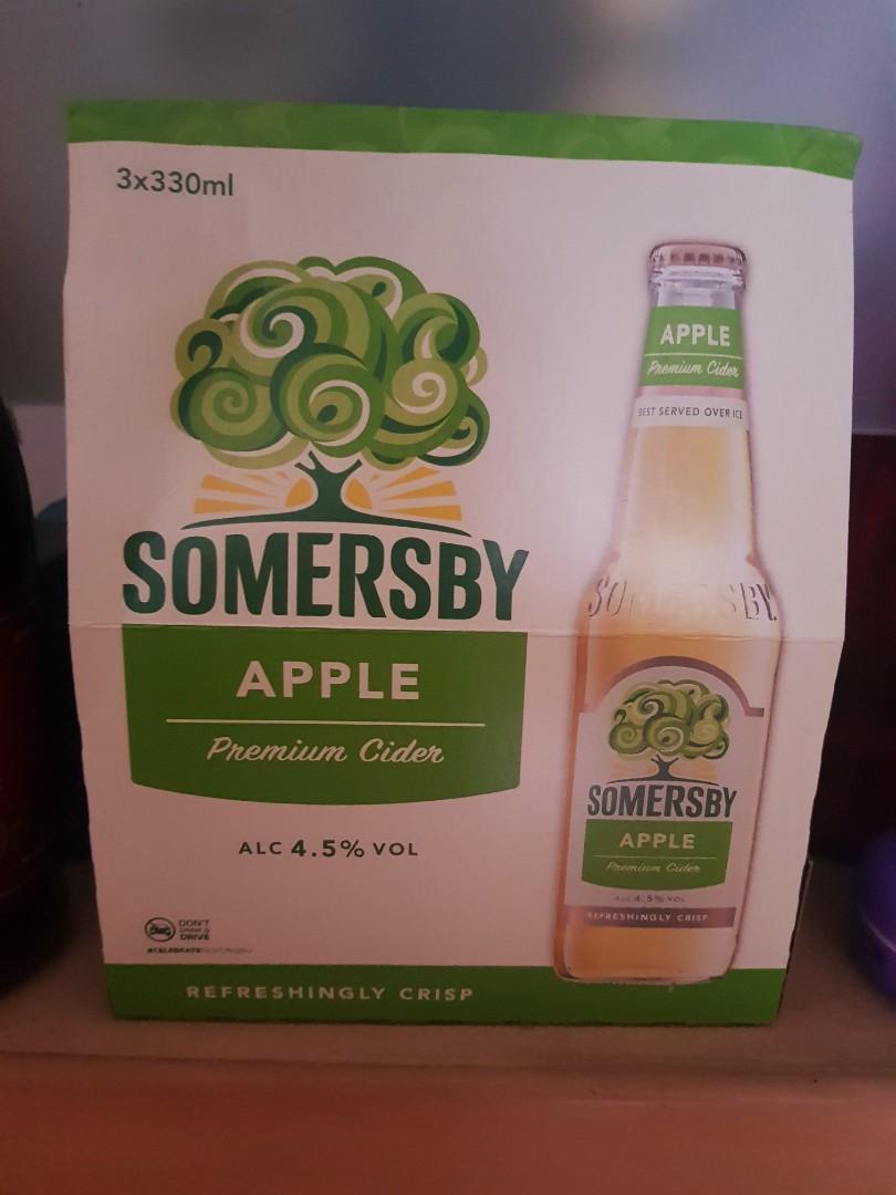 Somersby Apple Premium Cider Alc 4 5 Vol Food Drinks Beverages On Carousell