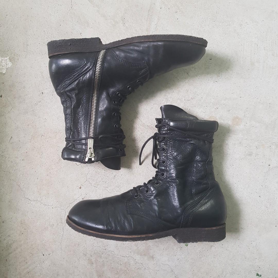 Rick owens combat discount boots