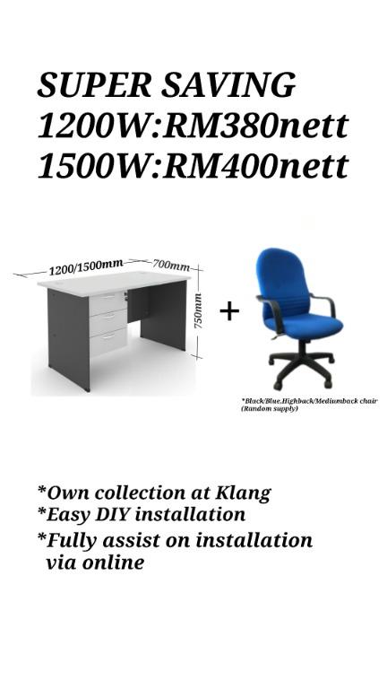 Super Saving Personal Office Set With Table Length Options Home