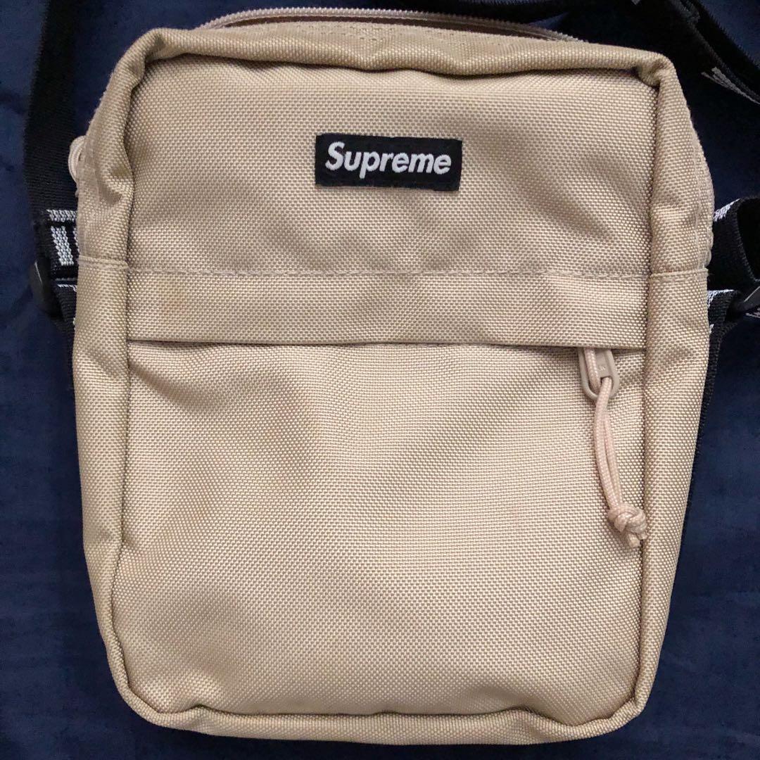Supreme ss18 hotsell tan shoulder bag