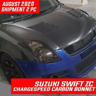 Suzuki Swift ZC21 ZC31S CHARGESPEED STYLE Carbon Front Bonnet. Limited Stocks of 2 pieces. Reaching End August. Book now to avoid Disappointment!
