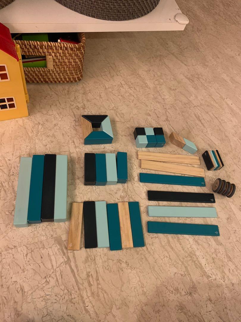 Tegu 42 Pc Wooden Block Magnetic Hobbies Toys Toys Games On Carousell
