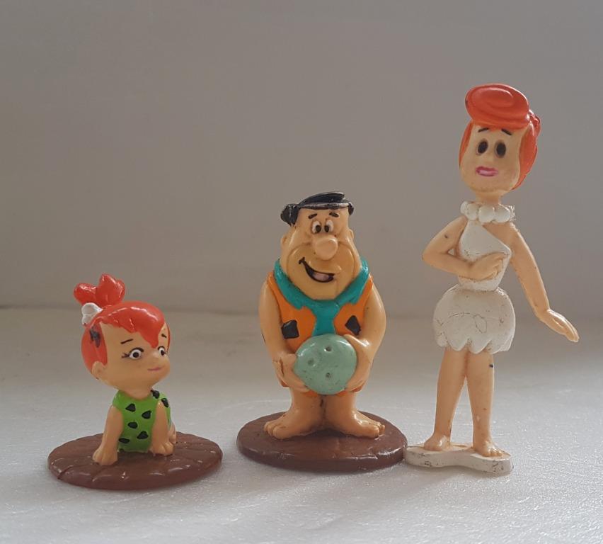 Hanna Barbera The Flintstones mini figures 6 pack Fred Barney Pebblers dino Bamm 
