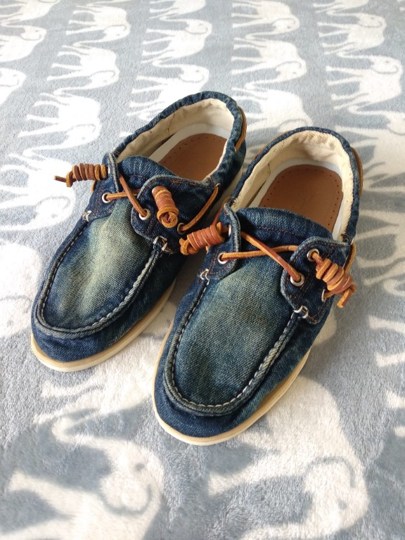 timberland denim boat shoes