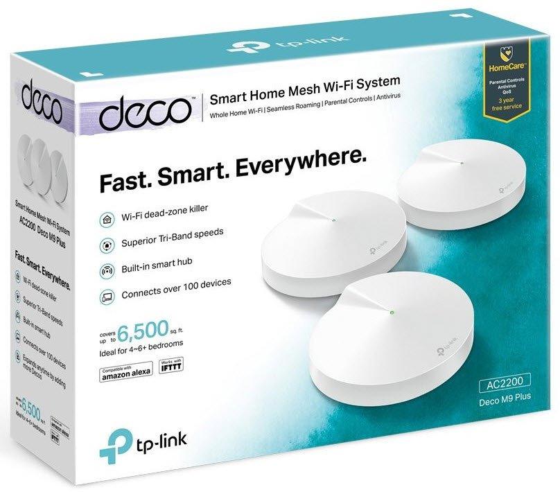 Tp Link Ac2200 Smart Home Mesh Wi Fi System Deco M9 Plus Wifi Mesh 3 Pack Support Unifi Amp Hypptv Electronics Others On Carousell