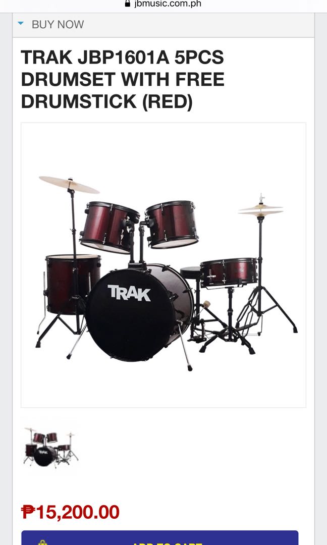 Trak drum hotsell set price