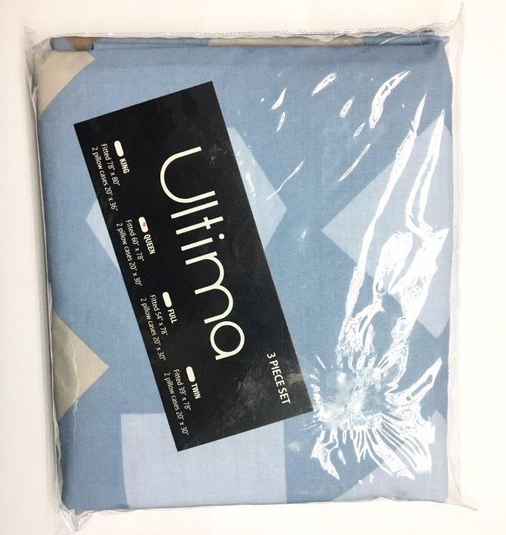 Ultima Bed Sheet 3 piece set (Category: Bed Frames & Mattresses) located in Manila. Submitted by april_sixteen (Listing ID 1023773667, Image 3). Description: Size : Queen Fitted : 60” x 78” 2 Pillow case 20”x30” Egyptian Cotton Queen Size 4-Piece Sheet Set Includes 1 Fitted sheet ( 60" x 80 inches ), 1 Flat sheet ( 90 x 102 inches ) and 1 pair pillowcases ( 20 x 30 inches ) only All Around Elasticized Fitted Fits Up to 29" Mattress !! Your Close 