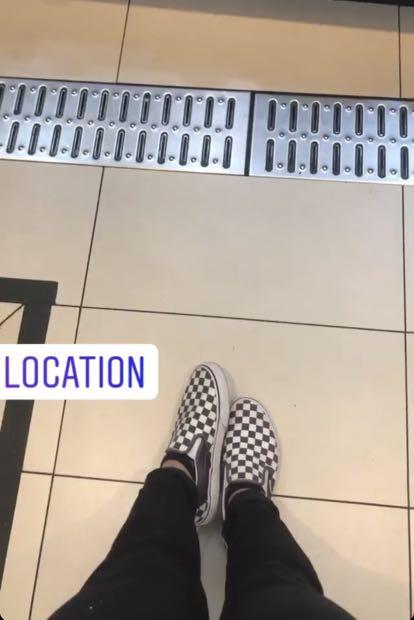 Purple shop checkered vans