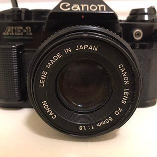 英國購回日本製骨董底片機Vintage Canon AE-1 Program 35mm SLR Camera