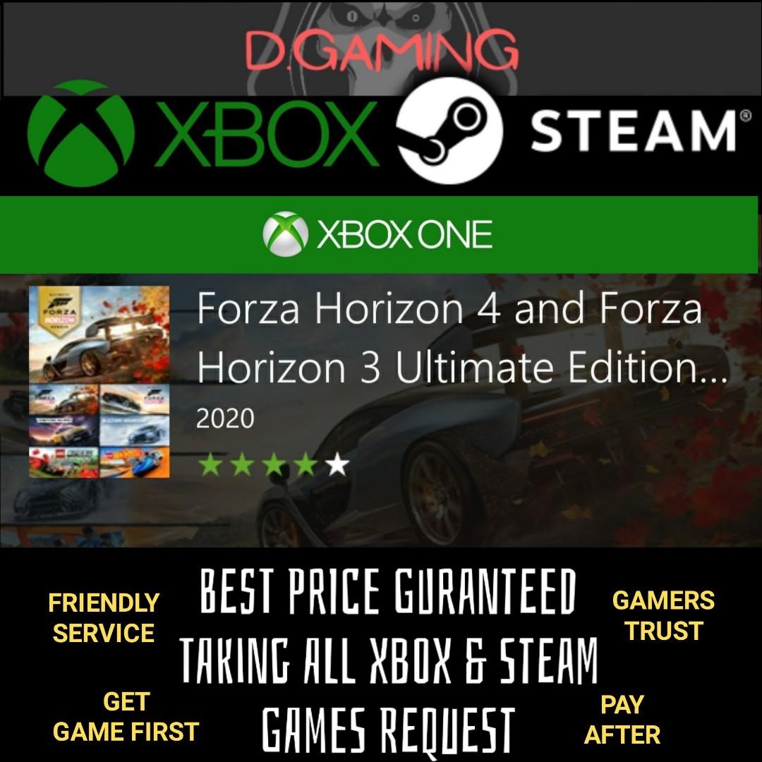 Xbox One Forza Horizon 3 4 Ultimate Edition Bundle Toys Games Video Gaming Video Games On Carousell