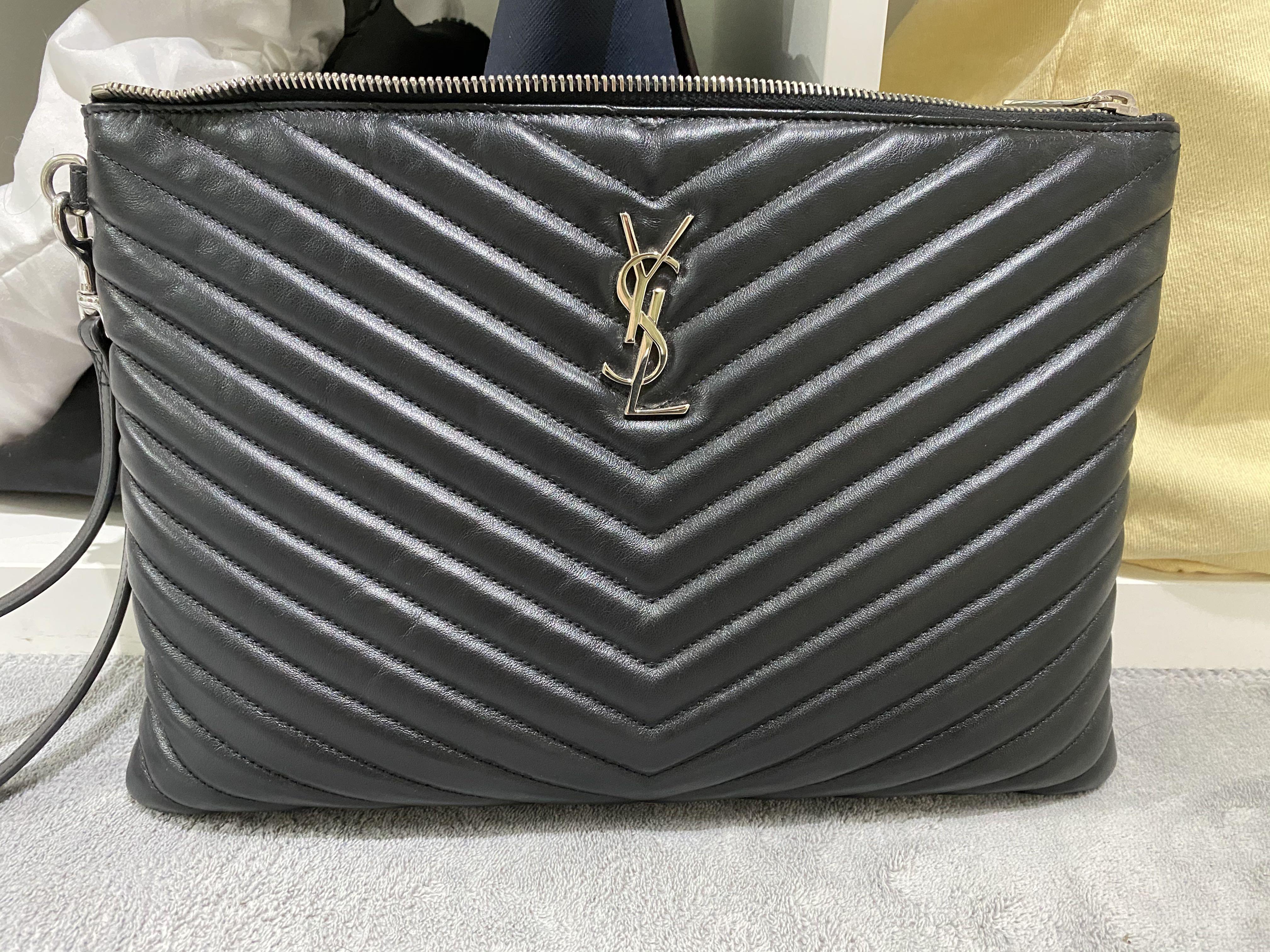 ysl quilted clutch