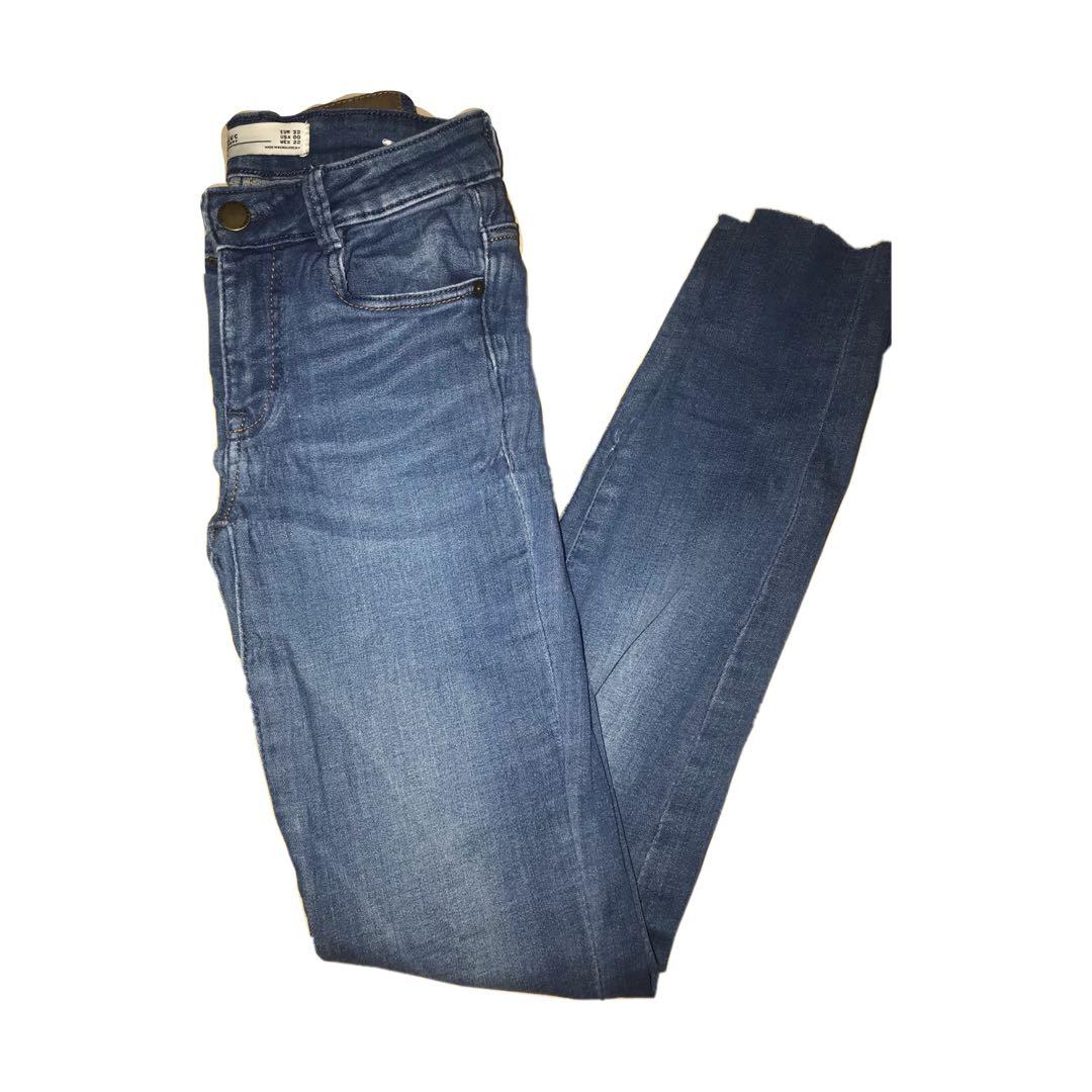 zara cropped skinny jeans