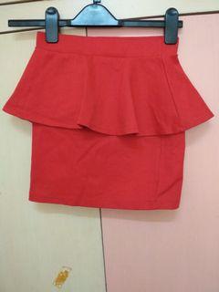 ZARA Trafaluc  Red Skirt Size S