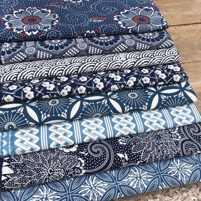 2020S/S 藍染工業Indigo Vintage Fabrics 日本古布米半, 興趣及遊戲, 手作＆自家設計, 文具及工藝- 手作-  Carousell