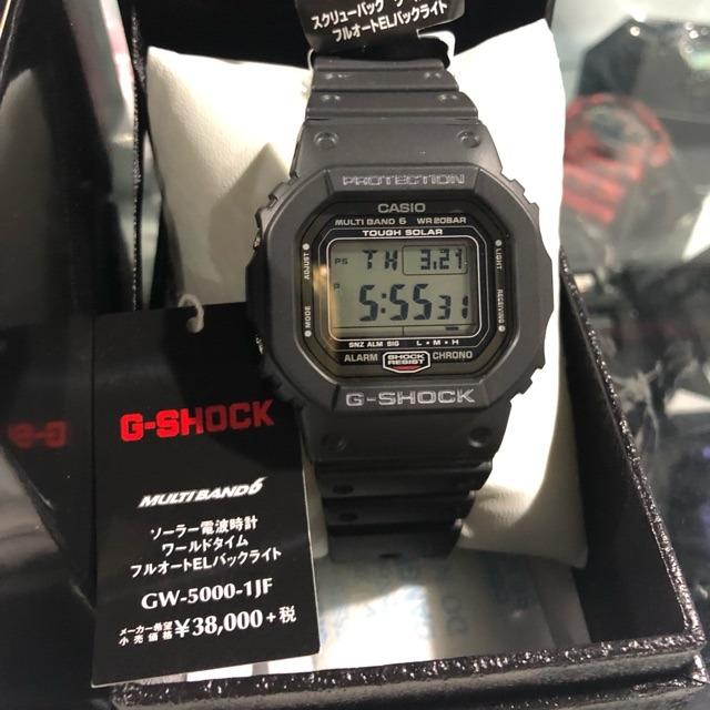 佐敦門市現貨100% 全新Casio G-Shock 電波時計GW-5000-1 扭底日本製造