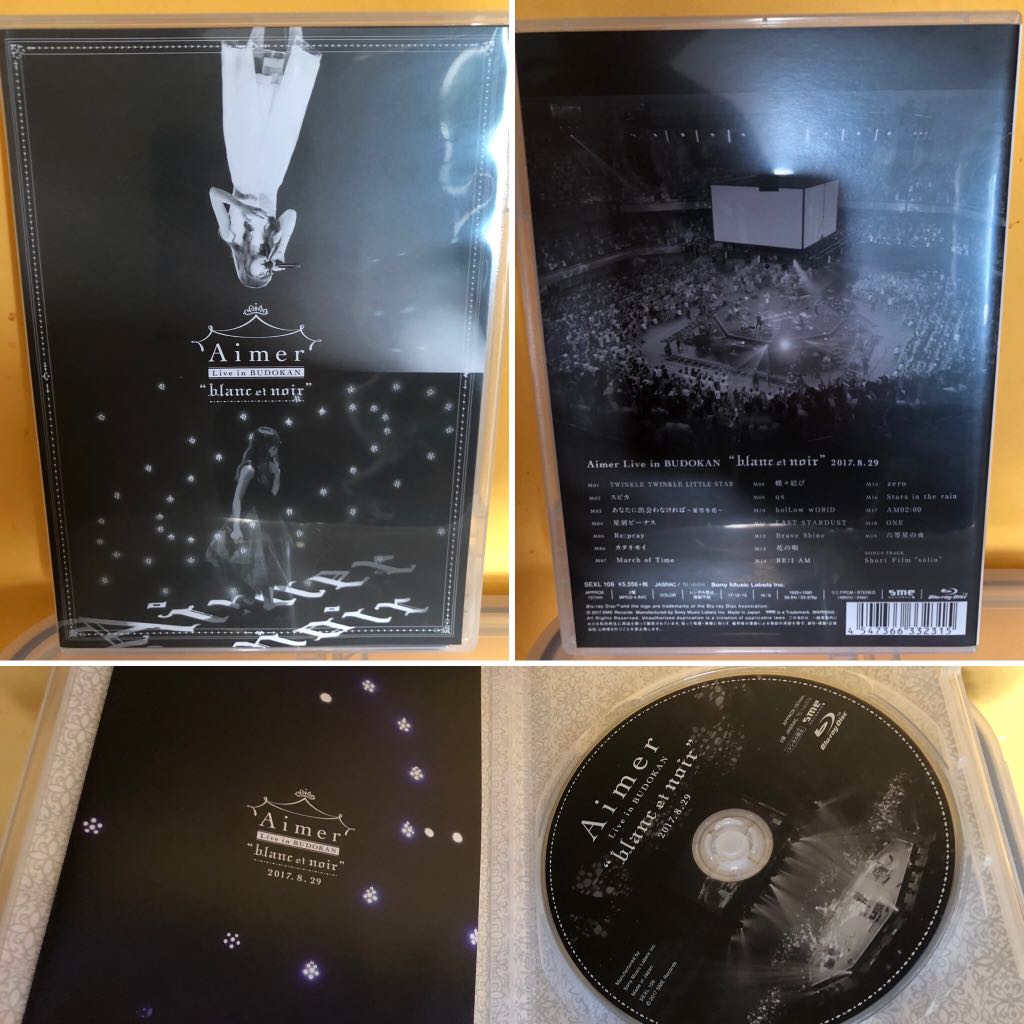 日本正版 Aimer Live In 武道館 Blanc Et Noir Blu Ray 通常版 興趣及遊戲 收藏品及紀念品 明星周邊 Carousell