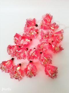 擺設 花 仿真花 人造花 全手工 裝飾 燈串 燈飾 開店 家居 Decorative flower Hand-made artificial flower led open shop home decoration