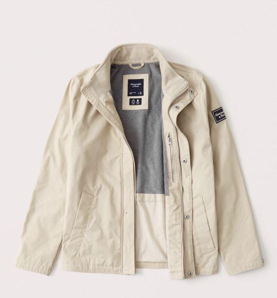 abercrombie and fitch khaki jacket