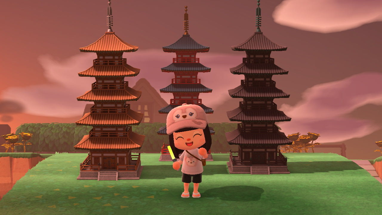 ACNH Pagoda Set + Free gift (Animal Crossing New Horizons), Toys