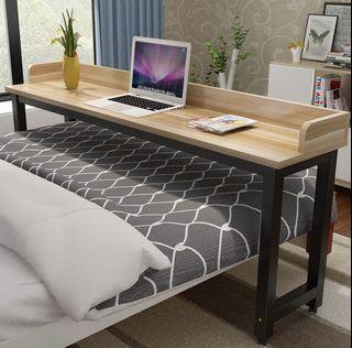 Across-the-bed computer desk (preorder): pinewood+metal