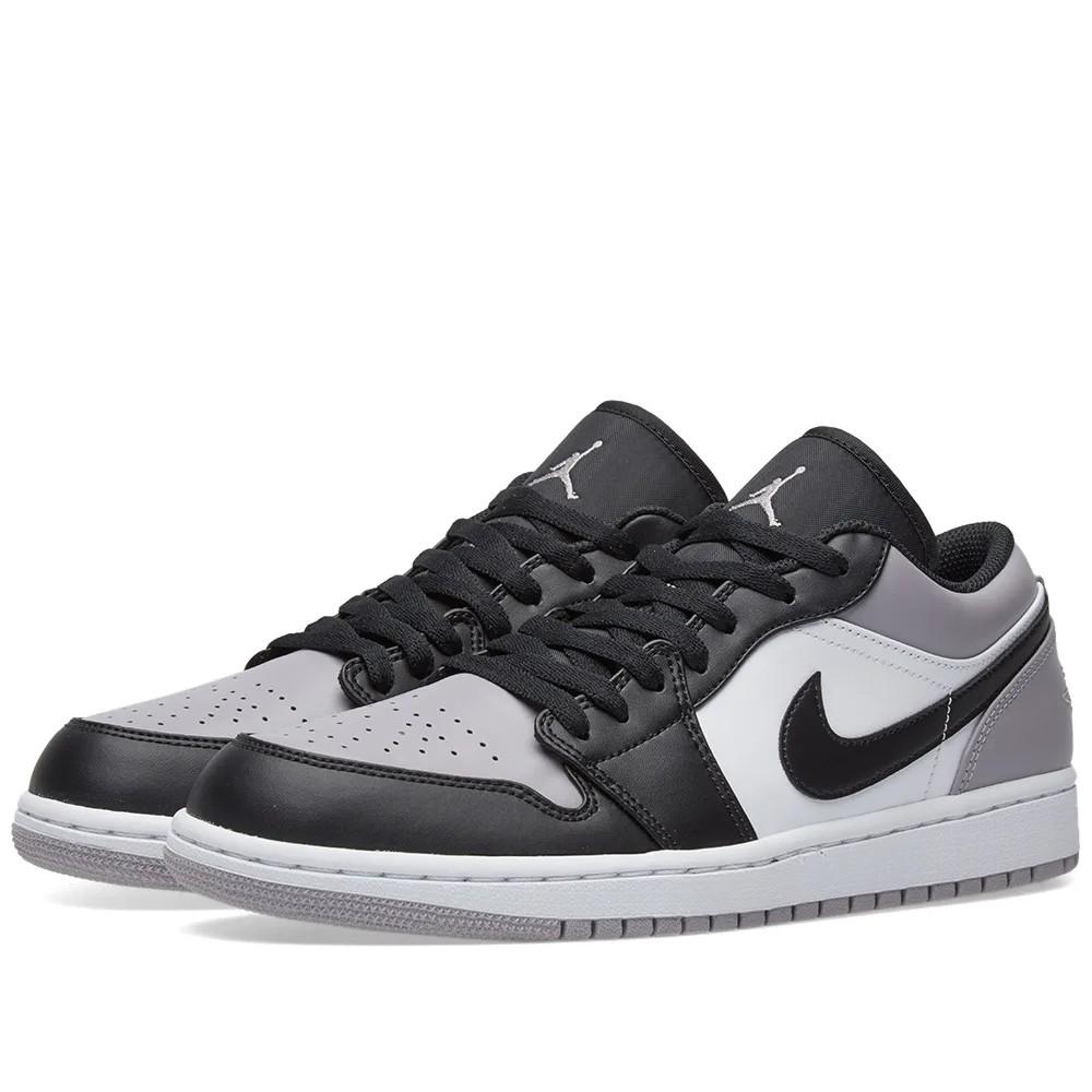 Air Jordan 1 low shadow white atmosphere grey black shoe, Men's Fashion ...