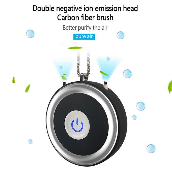 Smart Ionizer Wearable Personal Portable Air Purifier Necklace 負離子隨身空氣淨化器,  女裝, 手錶及配件, 髮飾- Carousell