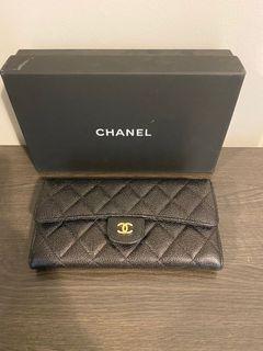 Authentic Chanel Long Flap Wallet