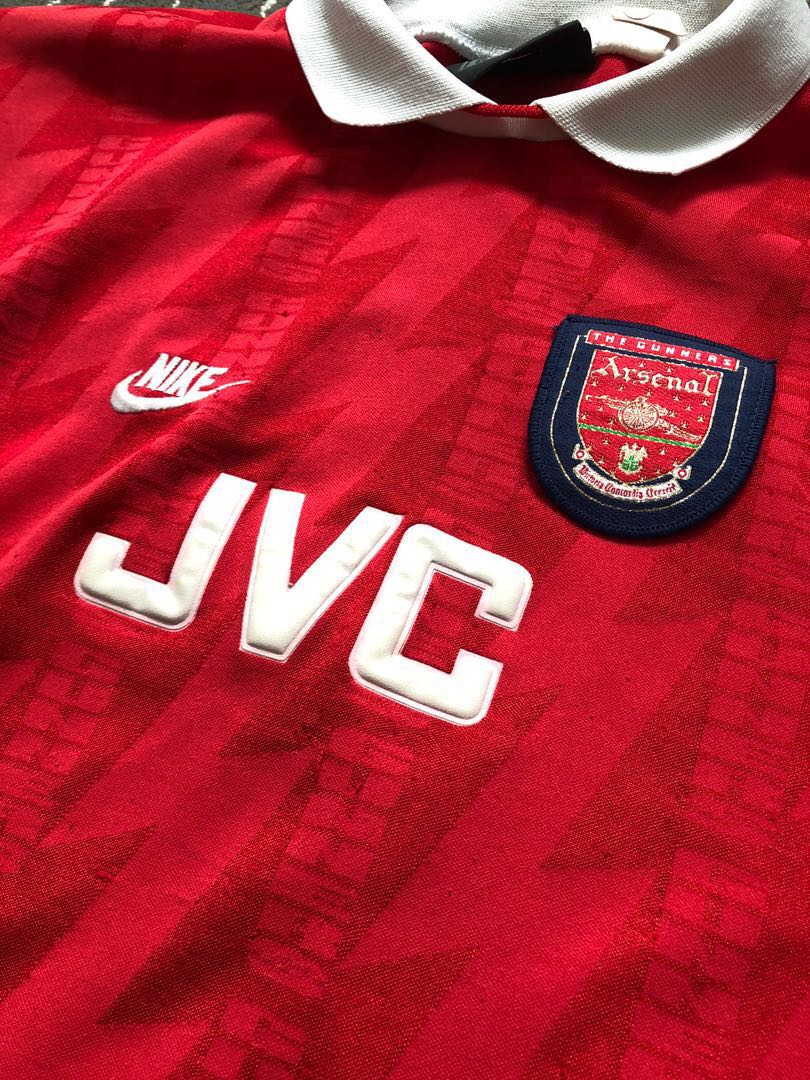 arsenal 95 96 home shirt