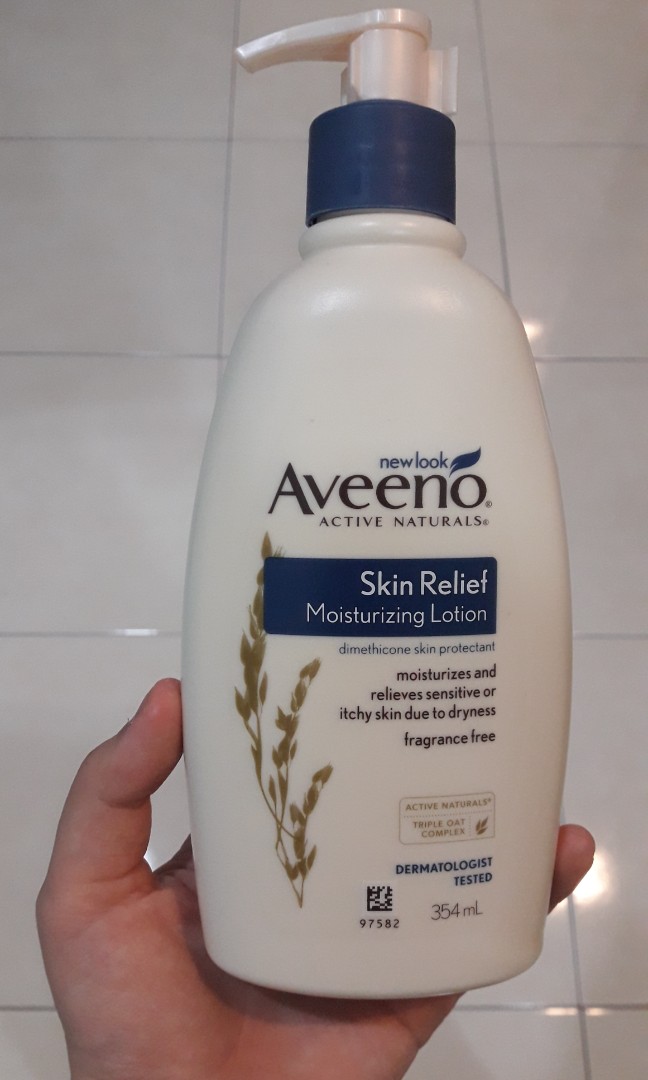 Aveeno Skin Relief Moisturizing Lotion 354ml Health Beauty Skin Bath Body On Carousell Aveeno skin relief moisturizing lotion for sensitive extra dry skin 18oz 12 pack. carousell