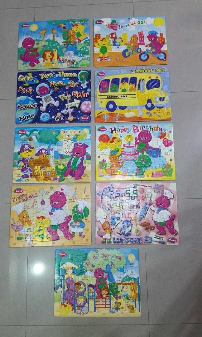 Barney Puzzles Hobbies And Toys Toys And Games On Carousell