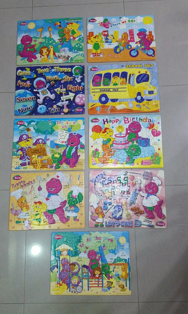 Barney Puzzles Hobbies Toys Toys Games On Carousell