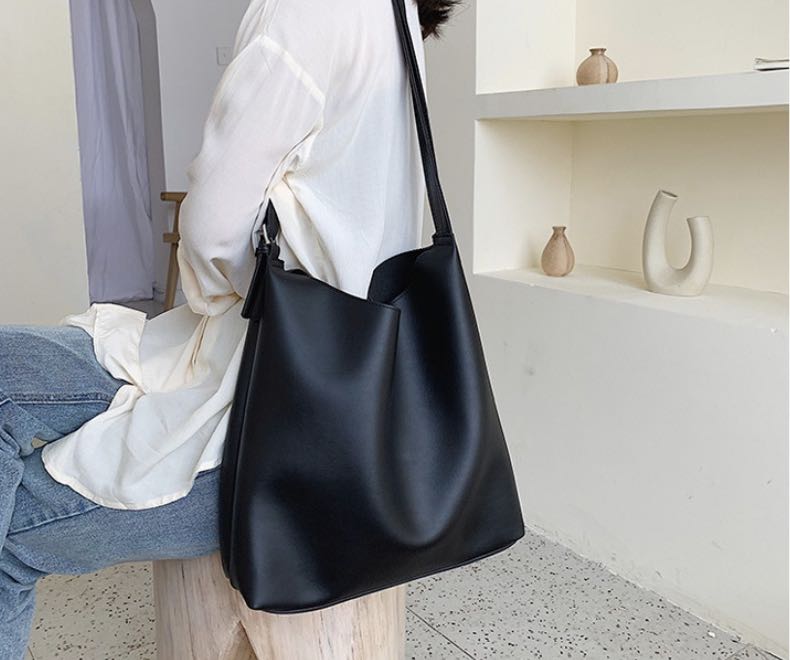 Korean leather tote bag shop