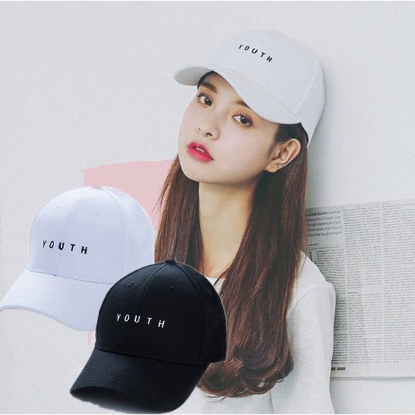 Black 'youth' cap, Women's Fashion