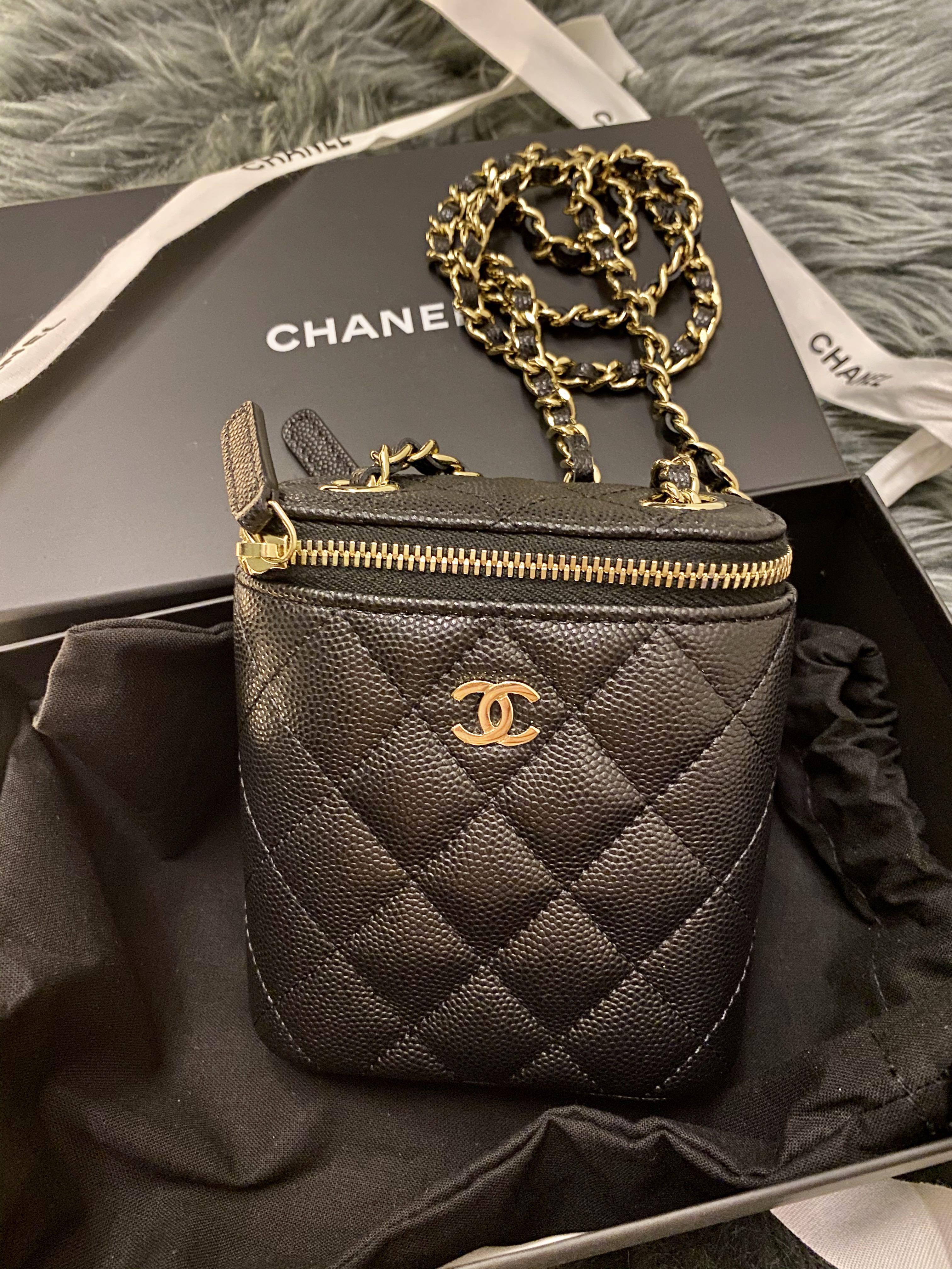 Chanel BNIB White Croc Print Clutch