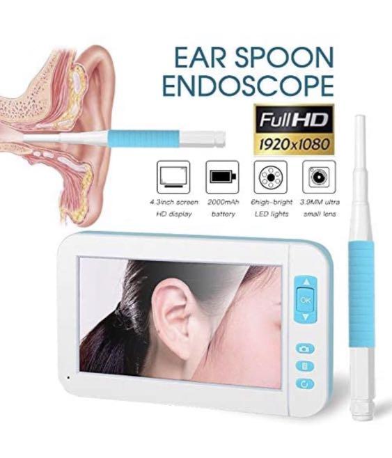 USB Ear Endoscope 3.9mm Ear Cleaner Otoscope Endoscope Camera 1080P Ear Monitor Earpick 4.3 inch HD Screen Inspection Camera USB Ear Endoscope 3.9mm Ear Cleaner Otoscope Endoscope Camera 1080P Ear Monitor Earpick 4.3 inch HD Screen Inspection Camera