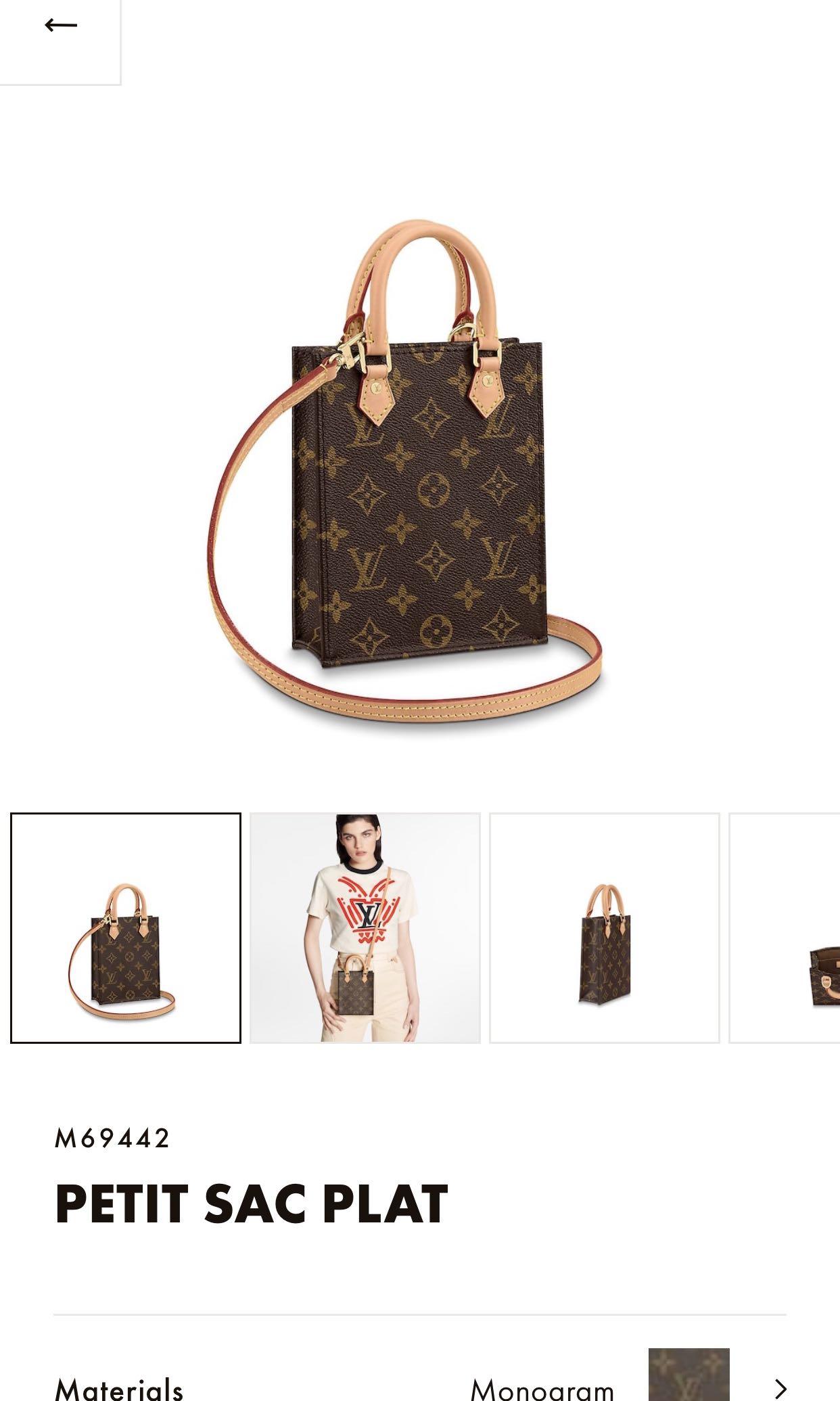 Petit Sac Plat Monogram  Wallets and Small Leather Goods  LOUIS VUITTON